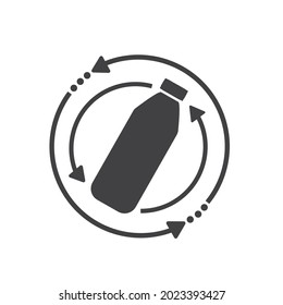 Shake Bottle Before Use, Icon, Vector.