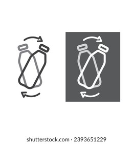 Shake bottle before use, icon, vector.