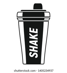 Shake bottle icon. Simple illustration of shake bottle vector icon for web design isolated on white background