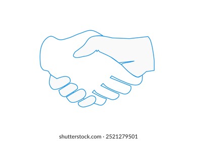 agitar ícone de mão no plano de fundo. ícone de trabalho em equipe empresarial
