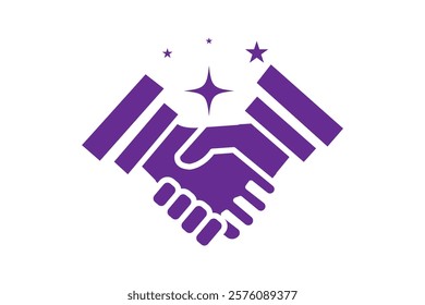 Shake hand line icon. Simple outline style for web and app. Handshake, hands, partnership, business concept. Vector illustration isolated on white background. Editable stroke