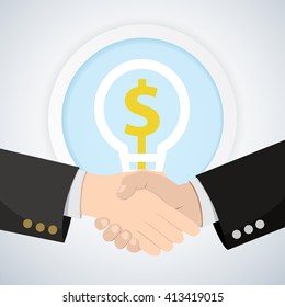 Shake Hand Partner Idea money

