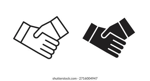Shake hands icon concept for infographic, website or app.