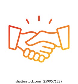 Shake Hands Icon Element For Design