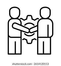 Shake Hands Icon Element for Design