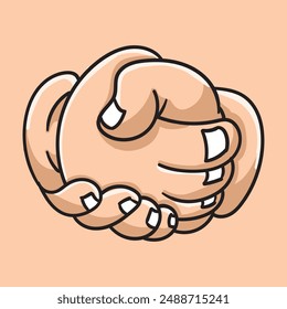 shake hands icon illustration for illustration design