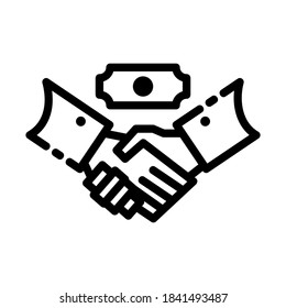 shake hands icon or logo isolated sign symbol vector illustration - high quality black style vector icons
