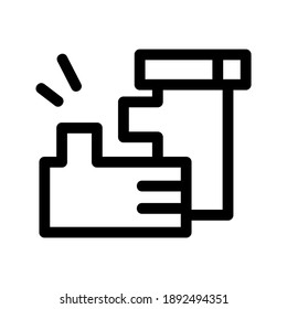 Icono de sacudir manos o logotipo símbolo de signo aislado ilustración vectorial - iconos vectoriales de estilo negro de alta calidad
