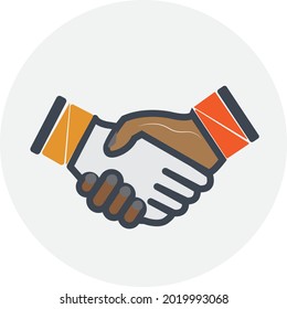 shake hands icon or logo in vector format