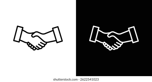 Hände schütteln Symbol, Vektorgrafik EPS