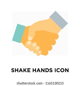 Shake hands icon vector isolated on white background, Shake hands transparent sign , insurance symbols