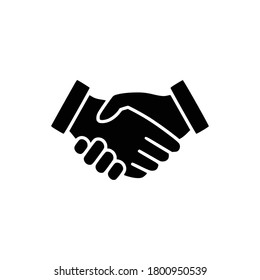 shake hands  icon vector,  white background 