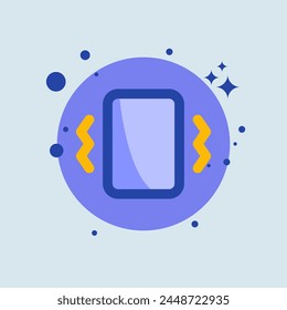 Shake phone flat illustration. Smartphone signs vector illustration.