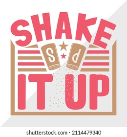 Shake It Up Printable Vector Illustration