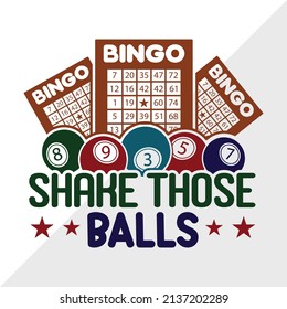 Shake Those Balls Printable Vector Illustration