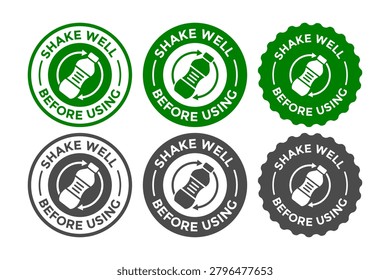 Shake well before using circle stamp badge. Great for packaging, beverage, medicine and liquid products.