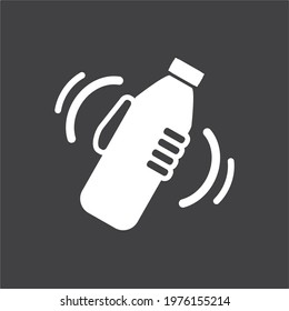 Shake Well Before Using Sign, Logo, Symbol, Icon.