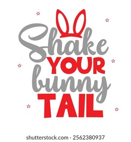 shake your bunny Tail Cute Tee For Girls