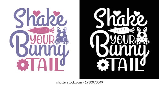 Shake Your Bunny Tail Printable Vector Illustration