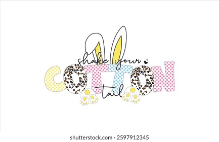 Shake Your Cotton Tail Easter T-Shirt Design