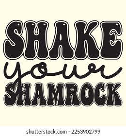  Shake Your Shamrock t shirt designs vector file 