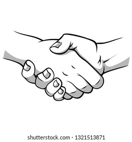 Shakehand Handshake Team Stock Vector (Royalty Free) 1321513871