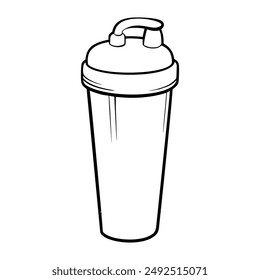 Shaker bottle on a white background.