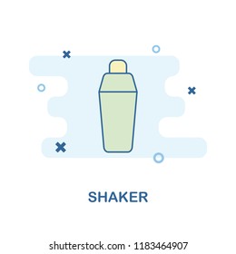 Shaker creative icon in color. Simple element illustration. Shaker concept symbol design from Bar and Restaurant collection. Perfect for web design, apps, software, print.
