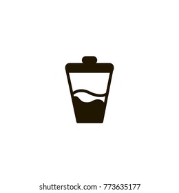 shaker cup icon. sign design