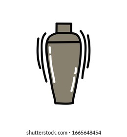 Shaker-Doodsymbol, Vektorillustration