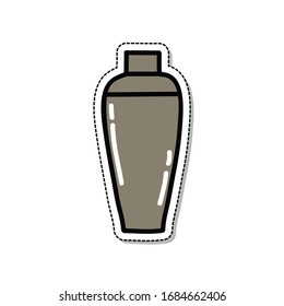 shaker doodle icon, vector illustration