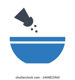 shaker glyph color vector icon