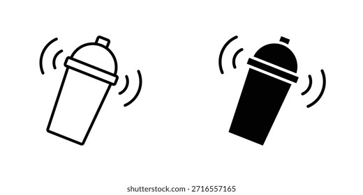 Coleção de design de ícone do Shaker. Sinal e símbolo vetorial para designs de interface do usuário