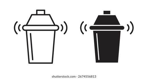 Icono de Shaker en estilo de moda plano y forro para diseños de ui App