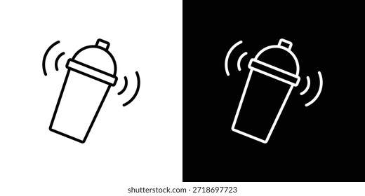 Elemento do logotipo do ícone do Shaker. Ilustração vetorial. EPS10