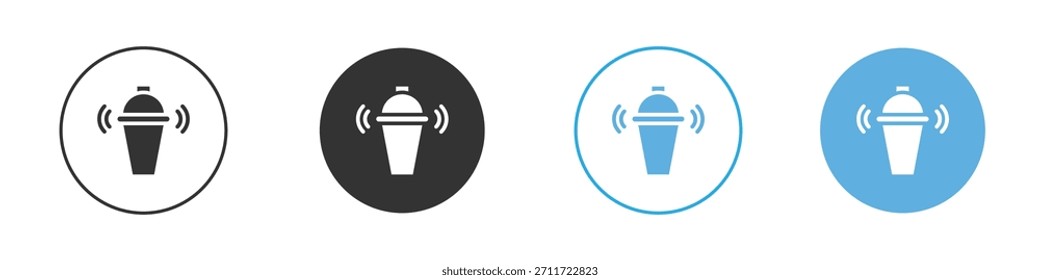 Conjunto de diseño de Plantilla de logotipo de icono de Shaker