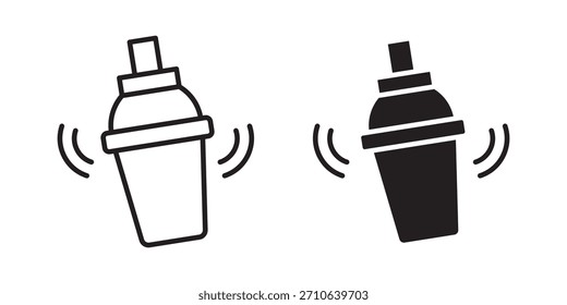 Ícone Shaker, ícone de estilo de estrutura de tópicos para site ou aplicativo móvel, gráficos vetoriais