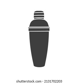 Shaker Icon Silhouette Illustration. Cocktail Mixer Barman Vector Graphic Pictogram Symbol Clip Art. Doodle Sketch Black Sign.