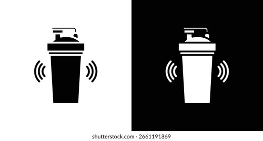 Symbol für Shaker. Einfaches, flaches Design für Web und mobile App
