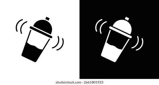 Símbolo de icono de agitador. Icono de Vector en diseño plano de moda