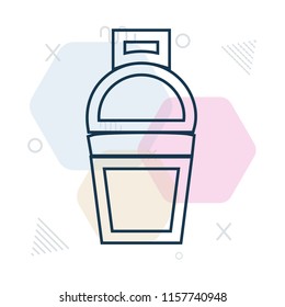 Shaker icon vector can be used as png, Shaker