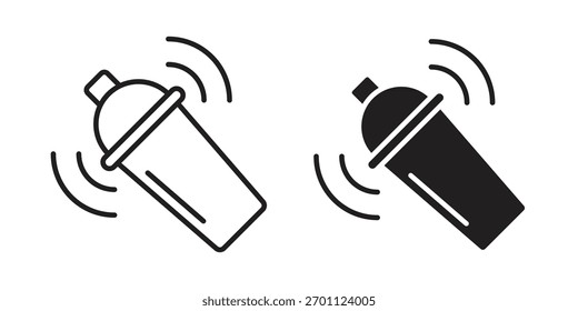 Shaker-Symbol, Vektorsammlung. Vektorgrafiken mit Stocksymbolen
