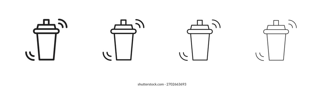 Ilustração do vetor de ícones do Shaker. Vetor editável EPS 10.