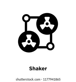Shaker icon vector isolated on white background, logo concept of Shaker sign on transparent background, filled black symbol