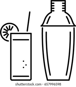 shaker outline icon