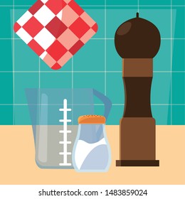 shaker pepper salt jar preparation cooking