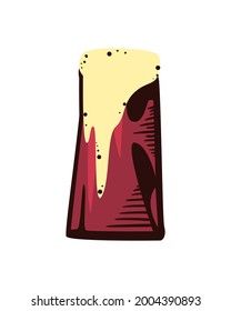 shaker pint of beer isolated icon