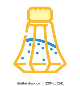 shaker salt color icon vector. shaker salt sign. isolated symbol illustration