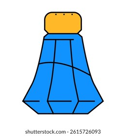 shaker salt line icon vector. shaker salt sign. isolated symbol illustration