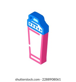 shaker smoothie drink isometric icon vector. shaker smoothie drink sign. isolated symbol illustration
